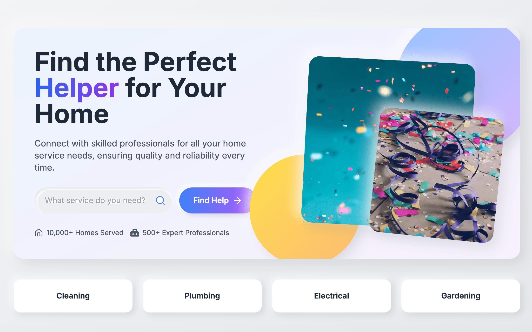 Landing page component 3