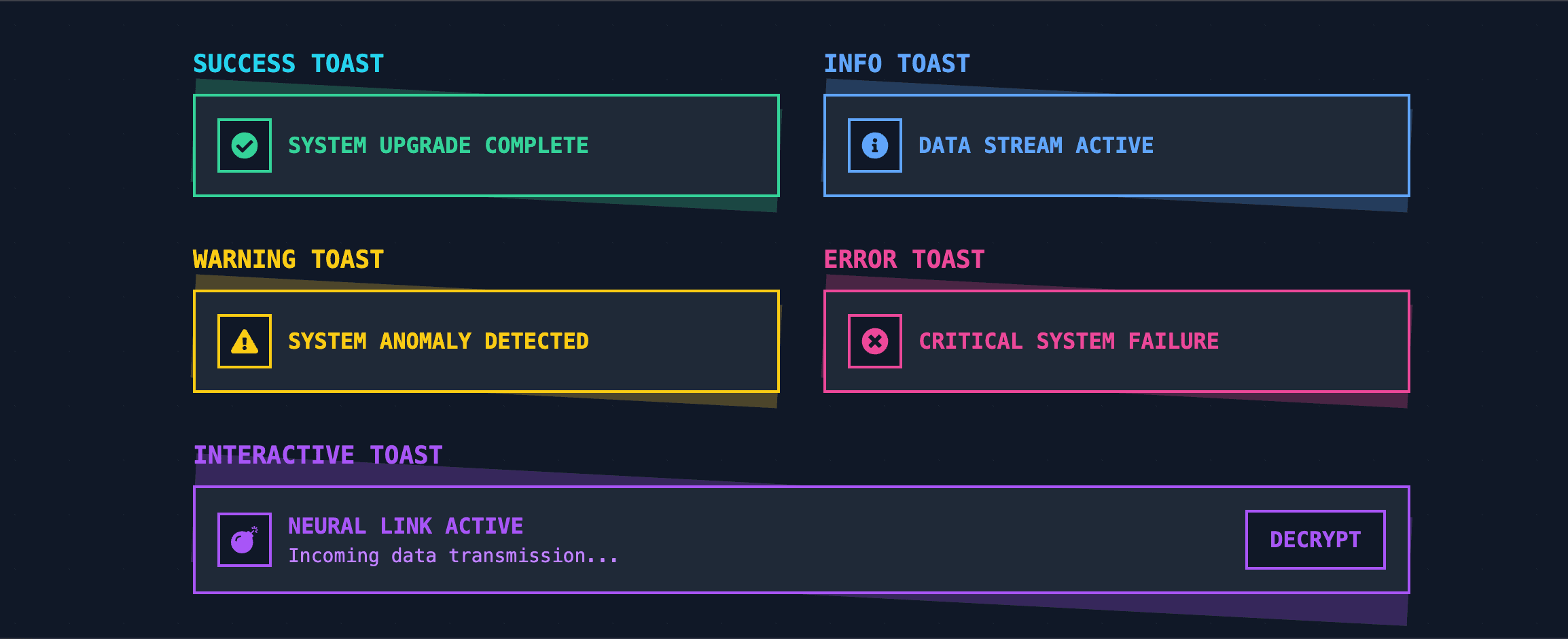 Toast component 1